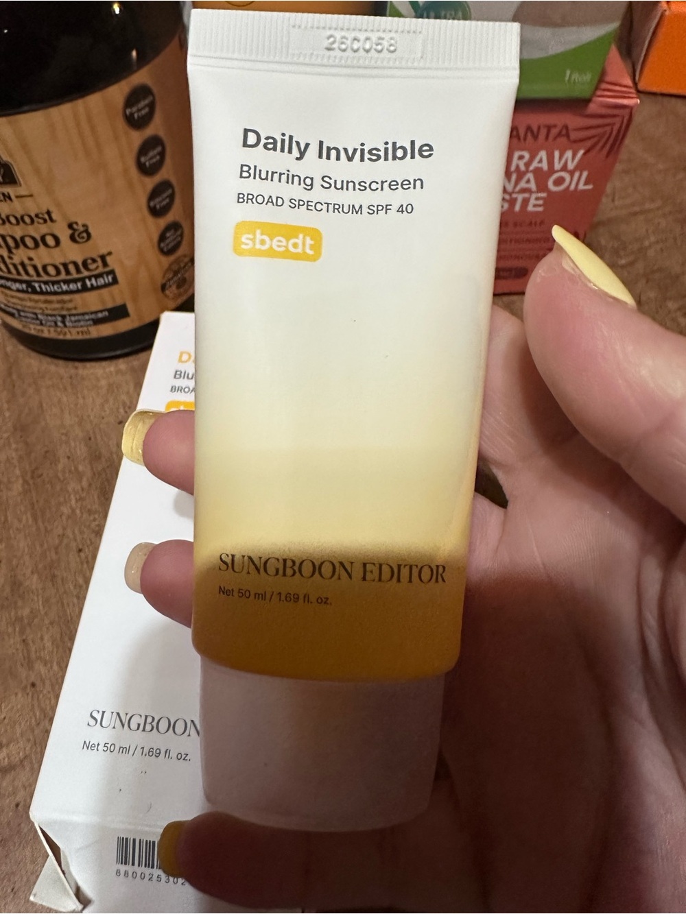 New SUNGBOON EDITOR Daily Invisible Blurring Sunscreen, SPF 40, 1.69 fl.oz